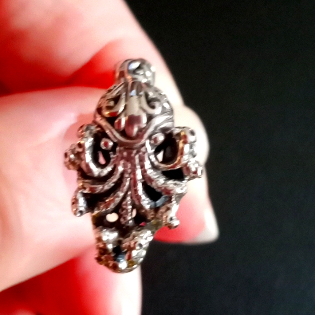 Bali Legacy Sterling Silver Octopus Ring